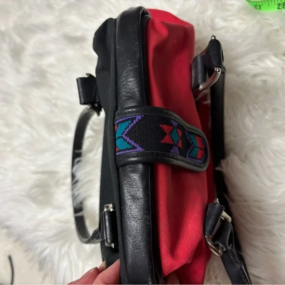 1990s Sibyl Circle Y Southwestern Design Handbag Purse - Picture 5 of 10